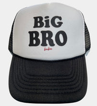 Load image into Gallery viewer, Big Bro Black &amp; White Trucker Hat
