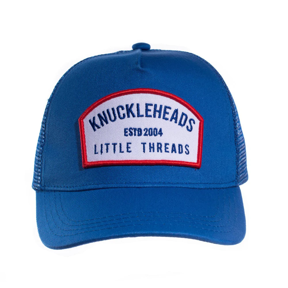 Knuckleheads Blaine Kids Trucker Hat Round Snapback Flat Bill Sun Mesh