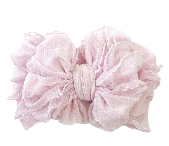Baby Pink Ruffle Bow