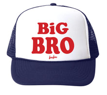Load image into Gallery viewer, Big Bro Navy &amp; Red Trucker Hat

