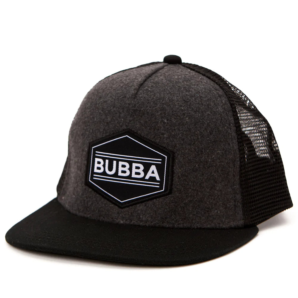 Bubba Black & Charcoal Grey Trucker Hat