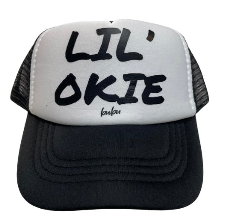 Lil' Okie Black & White Trucker Hat